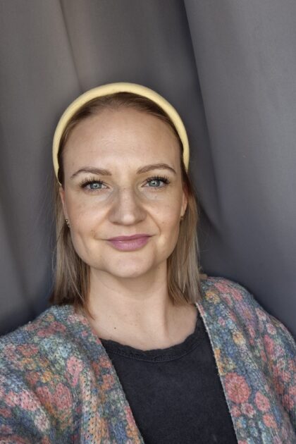 klasyczna opaska na głowę bananowa