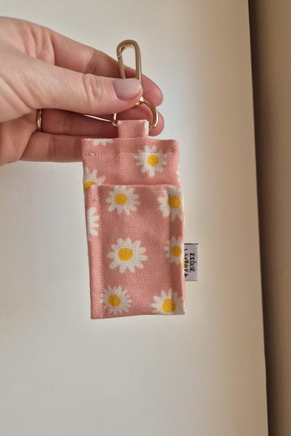 Etui/breloczek na pomadkę -Stokrotki