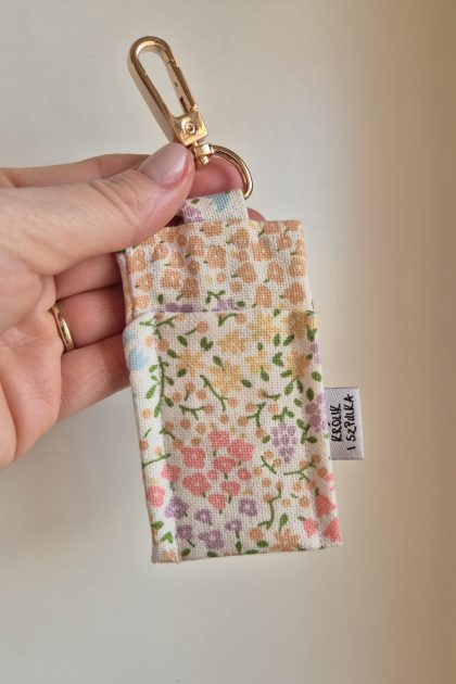 Etui/breloczek na pomadkę - Wiosenne kwiatki