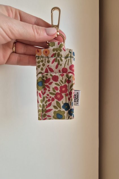 Etui/breloczek na pomadkę - Malowane Kwiaty