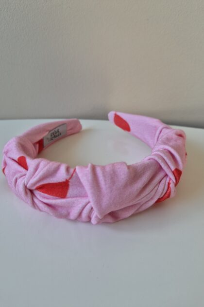 opaska marszczona pink love