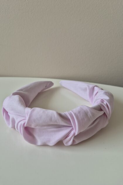 opaska marszczona baby pink